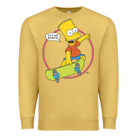 Antique Gold The Simpsons Bart Simpson Eat My Shorts Premium Sweatshirt - longCreatives