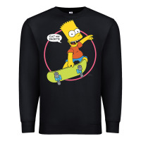 Black The Simpsons Bart Simpson Eat My Shorts Premium Sweatshirt - longCreatives
