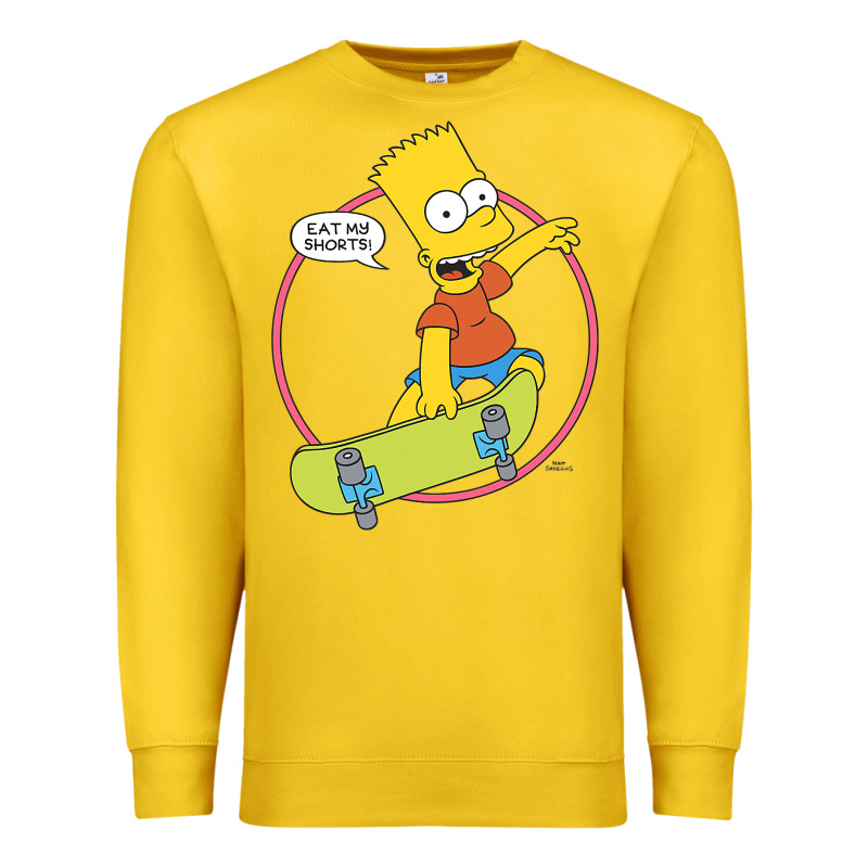 The Simpsons Bart Simpson Eat My Shorts Premium Sweatshirt by longCreatives | Teevron