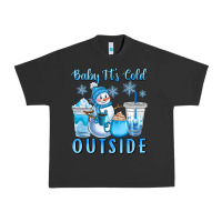 Pigment Black baby it's cold outside Urban Heavy Tee - CowGirlArtShop