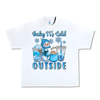 White baby it's cold outside Urban Heavy Tee - CowGirlArtShop