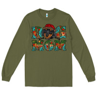 Army Green christmas dog mom dachshund Long Sleeve Tee - RanaPortraitStore
