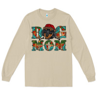Mushroom christmas dog mom dachshund Long Sleeve Tee - RanaPortraitStore