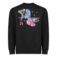 Black Koalas With Tutu Heavyweight Sweatshirt - LillyAllenDesigns