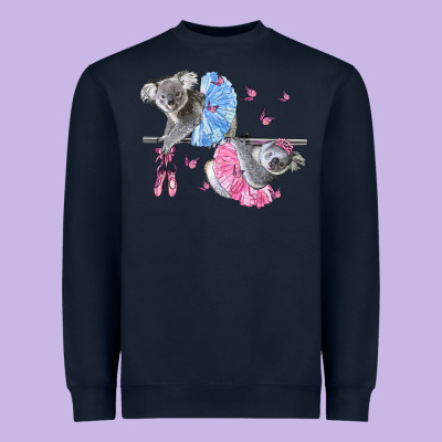 Koalas With Tutu Heavyweight Sweatshirt Designed By Lillyallendesigns