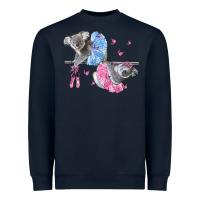Navy Koalas With Tutu Heavyweight Sweatshirt - LillyAllenDesigns