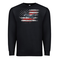 Black CH-47 Chinook Helicopter USA Flag Helicopter Pilot Gifts Premium Sweatshirt - longCreatives