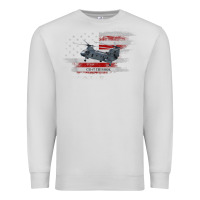 Dove Grey CH-47 Chinook Helicopter USA Flag Helicopter Pilot Gifts Premium Sweatshirt - longCreatives