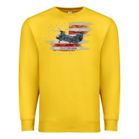 Lemon CH-47 Chinook Helicopter USA Flag Helicopter Pilot Gifts Premium Sweatshirt - longCreatives