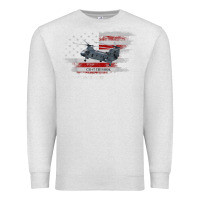 Oatmeal Heather CH-47 Chinook Helicopter USA Flag Helicopter Pilot Gifts Premium Sweatshirt - longCreatives