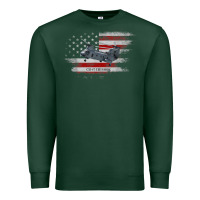 Sports Green CH-47 Chinook Helicopter USA Flag Helicopter Pilot Gifts Premium Sweatshirt - longCreatives