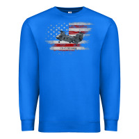 True Royal CH-47 Chinook Helicopter USA Flag Helicopter Pilot Gifts Premium Sweatshirt - longCreatives
