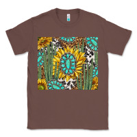 Chestnut western cactus with sunflowers and turquoise tumbler tbs Classic Tee - TumblerDesignByShophia