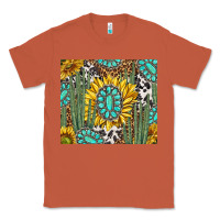 Copper western cactus with sunflowers and turquoise tumbler tbs Classic Tee - TumblerDesignByShophia