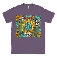 Lavender western cactus with sunflowers and turquoise tumbler tbs Classic Tee - TumblerDesignByShophia