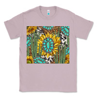 Lilac western cactus with sunflowers and turquoise tumbler tbs Classic Tee - TumblerDesignByShophia
