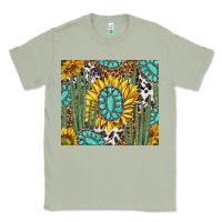 Matcha western cactus with sunflowers and turquoise tumbler tbs Classic Tee - TumblerDesignByShophia