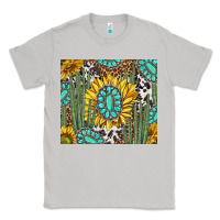 Moon Dust western cactus with sunflowers and turquoise tumbler tbs Classic Tee - TumblerDesignByShophia