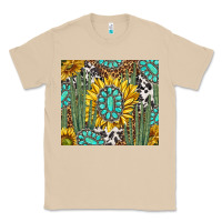 Mushroom western cactus with sunflowers and turquoise tumbler tbs Classic Tee - TumblerDesignByShophia