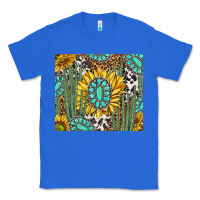 True Royal western cactus with sunflowers and turquoise tumbler tbs Classic Tee - TumblerDesignByShophia