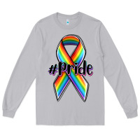 Moon Dust pride lgbtq awareness ribbon Long Sleeve Tee - OliviaCreatesArt