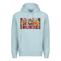Blue Mist Nach Valentine Premium Hoodie - CowhideDigitalArt