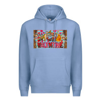 Colony Blue Nach Valentine Premium Hoodie - CowhideDigitalArt
