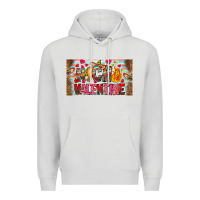 Dove Grey Nach Valentine Premium Hoodie - CowhideDigitalArt