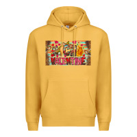 Mustard Nach Valentine Premium Hoodie - CowhideDigitalArt
