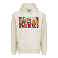 Oatmeal Heather Nach Valentine Premium Hoodie - CowhideDigitalArt