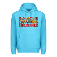 Ocean Blue Nach Valentine Premium Hoodie - CowhideDigitalArt