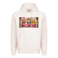 Pale Pink Nach Valentine Premium Hoodie - CowhideDigitalArt