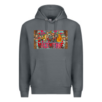 Rock Nach Valentine Premium Hoodie - CowhideDigitalArt