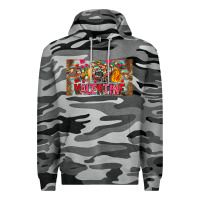 Slate Camo Nach Valentine Premium Hoodie - CowhideDigitalArt