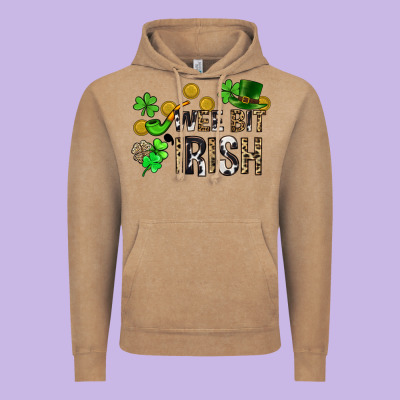 Wee Bit O' Irish St. Patrick's Vintage Hoodie Designed By Cowgirlartshop