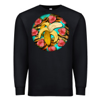 Black banana and strawberries with tiger pattern Premium Sweatshirt - BarkalooDesign