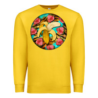 Lemon banana and strawberries with tiger pattern Premium Sweatshirt - BarkalooDesign