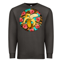 Smoke banana and strawberries with tiger pattern Premium Sweatshirt - BarkalooDesign