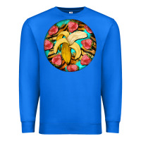 True Royal banana and strawberries with tiger pattern Premium Sweatshirt - BarkalooDesign