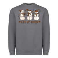 Let It Snow Snowmen Heavyweight Sweatshirt | Teevron