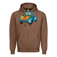Chestnut fall truck Zipper Hoodie - Artiststas