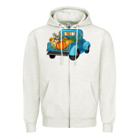 Fall Truck Zipper Hoodie | Teevron