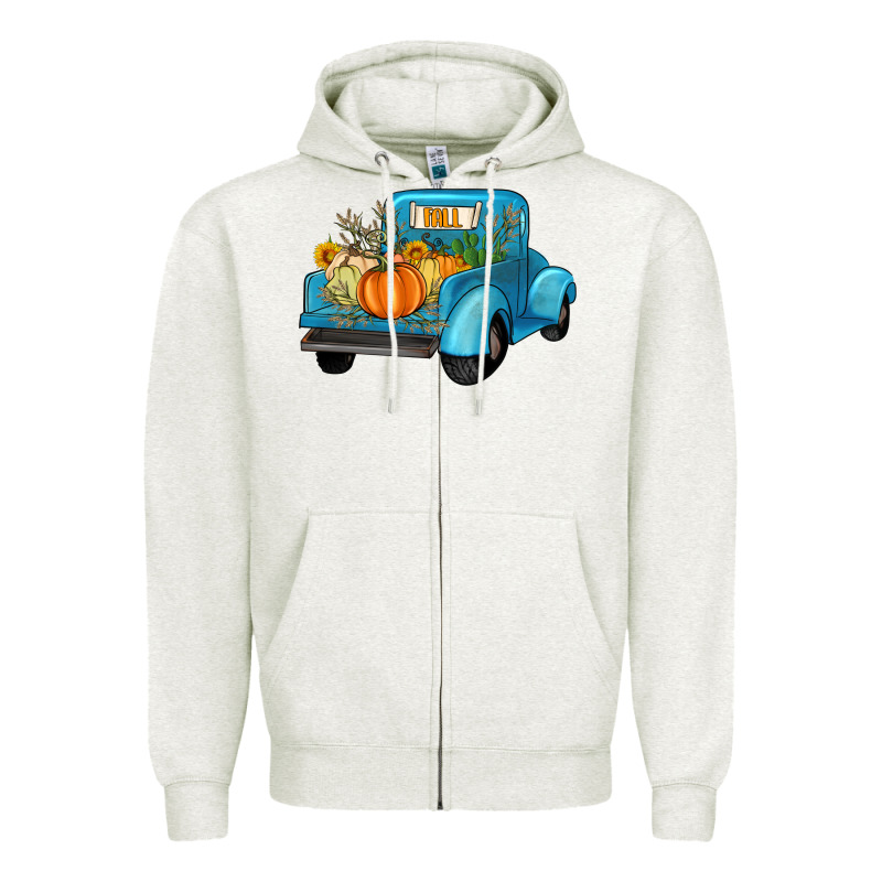 Fall Truck Zipper Hoodie by Artiststas | Teevron