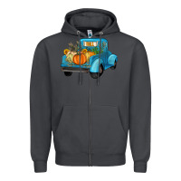 Smoke fall truck Zipper Hoodie - Artiststas