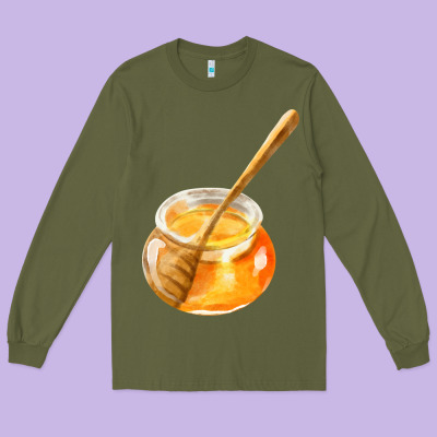 Honeypot And Honeydipper Fa Element Long Sleeve Tee Designed By Fadigitalartstudio