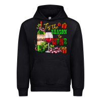 Black tis the season to wine Urban Hoodie - AdoDesignShop