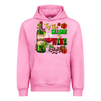 Fuchsia Pink tis the season to wine Urban Hoodie - AdoDesignShop