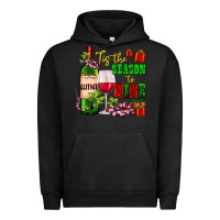 Pigment Black tis the season to wine Urban Hoodie - AdoDesignShop