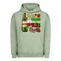 Pigment Oil Green tis the season to wine Urban Hoodie - AdoDesignShop