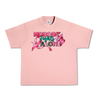 Salmon nobody fights alone cancer awareness Urban Heavy Tee - CowGirlArtShop